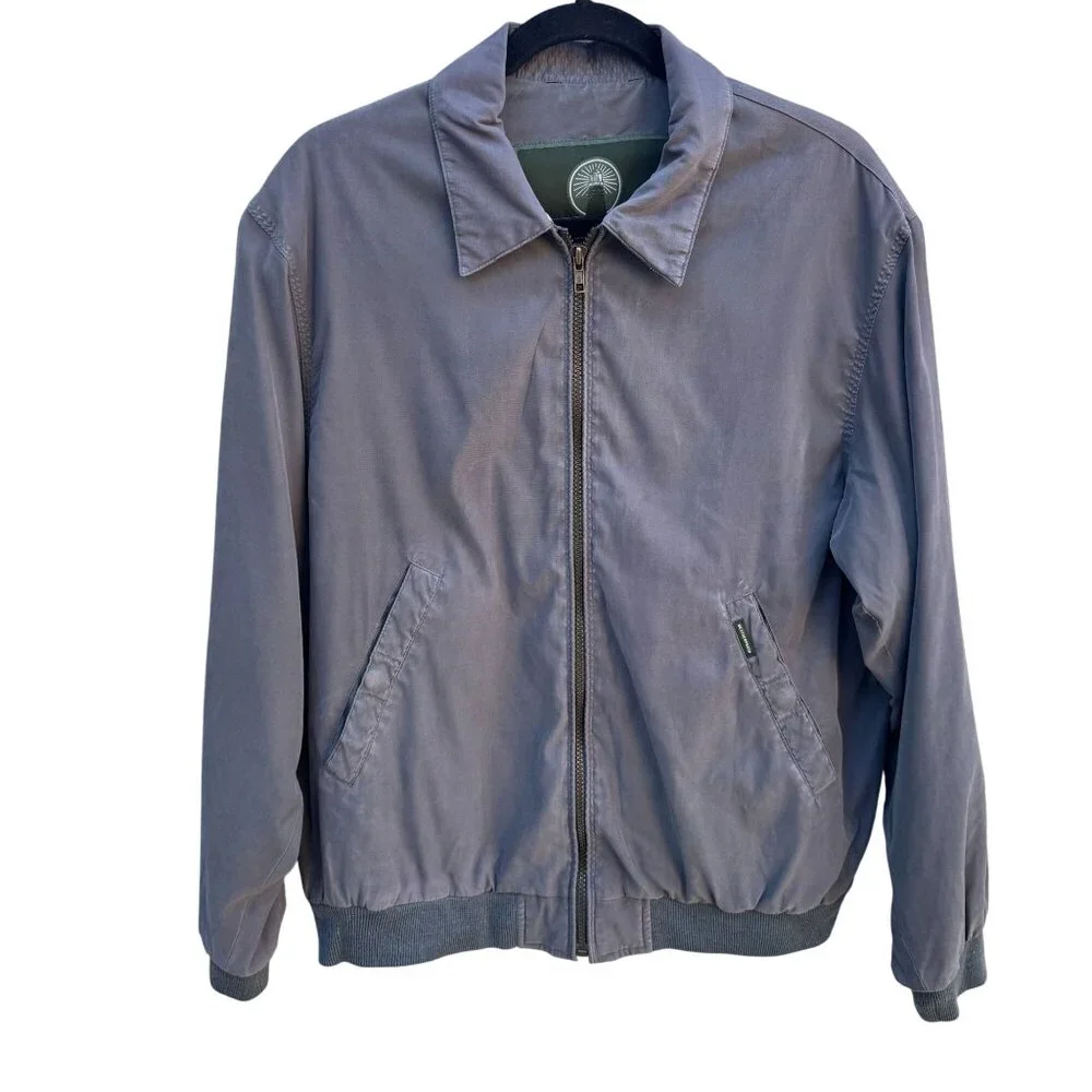 Weatherproof Lightweight Workwear Bomber Harrington Jacket Gray Mens XL Dad Core